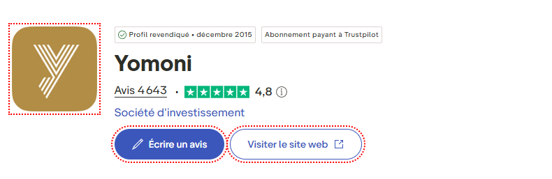 Avis des utilisateurs de Yomoni sur Trustpilot