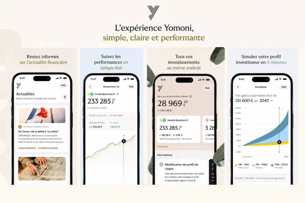 Application mobile Yomoni
