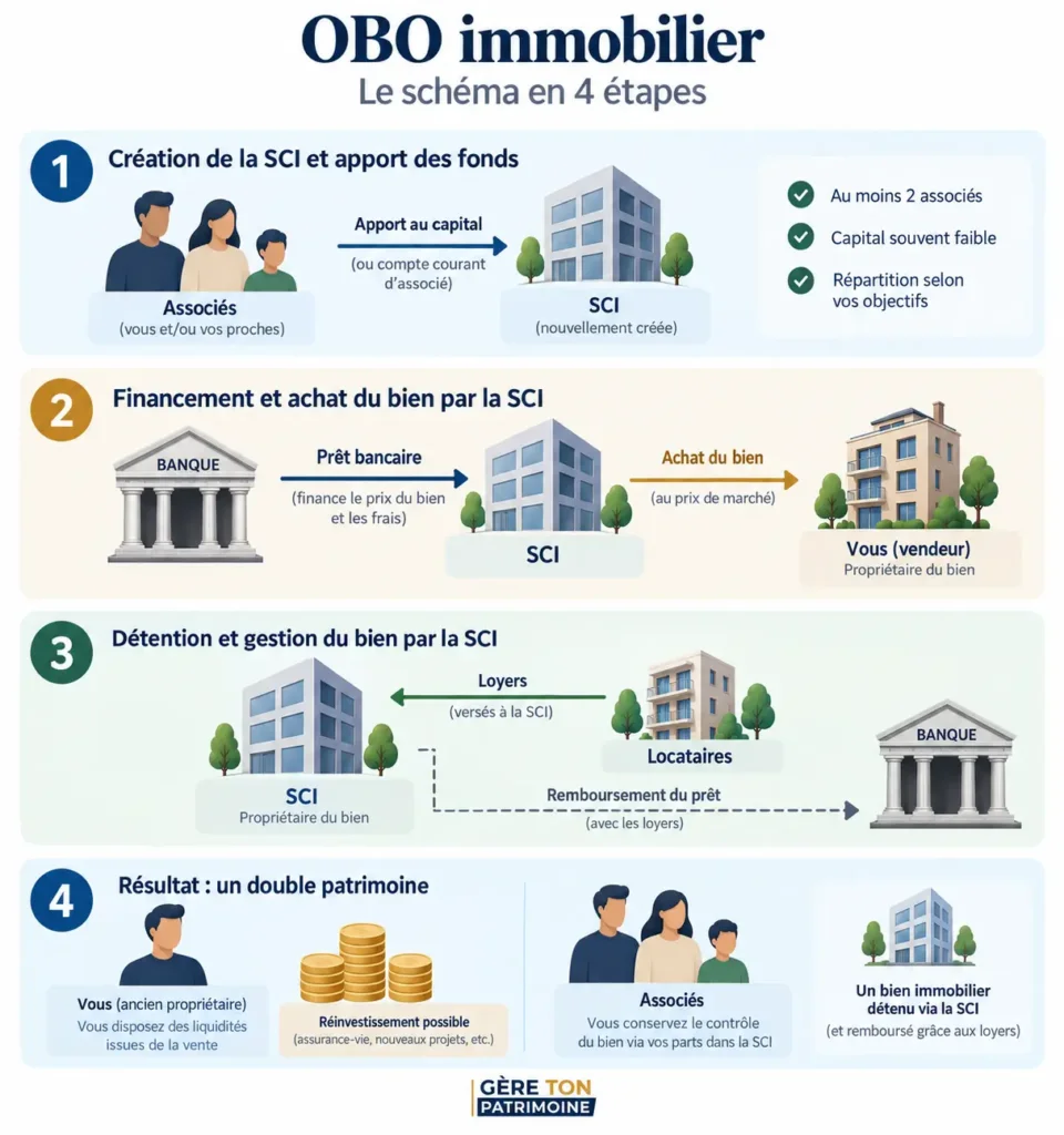 Infographie schema pour comprendre l'obo immobilier